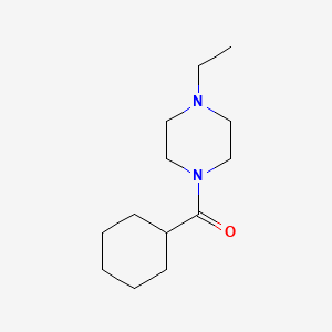 molecular formula C13H24N2O B5715509 1-(cyclohexylcarbonyl)-4-ethylpiperazine 