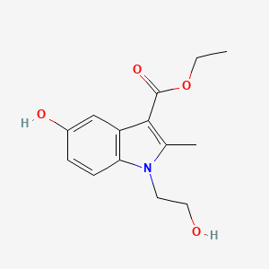 molecular formula C14H17NO4 B5715537 ethyl 5-hydroxy-1-(2-hydroxyethyl)-2-methyl-1H-indole-3-carboxylate 