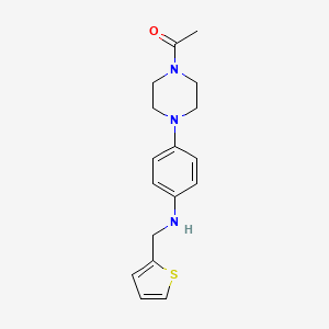 molecular formula C17H21N3OS B5715561 4-(4-acetyl-1-piperazinyl)-N-(2-thienylmethyl)aniline 