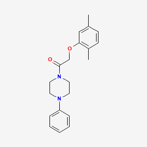 molecular formula C20H24N2O2 B5715568 1-[(2,5-dimethylphenoxy)acetyl]-4-phenylpiperazine 