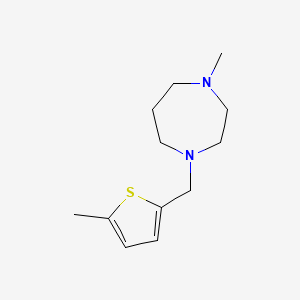 molecular formula C12H20N2S B5715576 1-methyl-4-[(5-methyl-2-thienyl)methyl]-1,4-diazepane 
