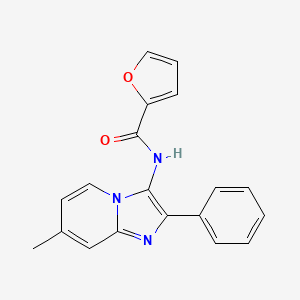 molecular formula C19H15N3O2 B5715579 N-(7-methyl-2-phenylimidazo[1,2-a]pyridin-3-yl)-2-furamide 