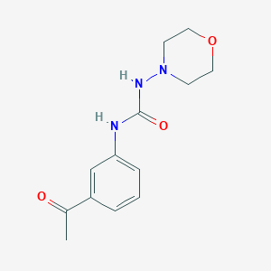 molecular formula C13H17N3O3 B5715588 N-(3-acetylphenyl)-N'-4-morpholinylurea 
