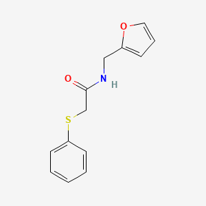 molecular formula C13H13NO2S B5715619 N-(2-furylmethyl)-2-(phenylthio)acetamide 