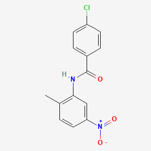 molecular formula C14H11ClN2O3 B5715673 4-chloro-N-(2-methyl-5-nitrophenyl)benzamide 