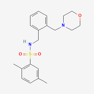 molecular formula C20H26N2O3S B5715678 2,5-dimethyl-N-[2-(4-morpholinylmethyl)benzyl]benzenesulfonamide 