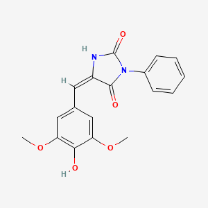 5-(4-hydroxy-3,5-dimethoxybenzylidene)-3-phenyl-2,4-imidazolidinedione
