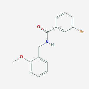 molecular formula C15H14BrNO2 B5715744 3-bromo-N-(2-methoxybenzyl)benzamide 