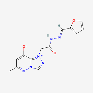 molecular formula C13H12N6O3 B5715745 1-{2-[2-(2-furylmethylene)hydrazino]-2-oxoethyl}-6-methyl-1H-[1,2,4]triazolo[4,3-b]pyridazin-4-ium-8-olate 