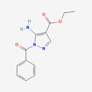 molecular formula C13H13N3O3 B5715746 ethyl 5-amino-1-benzoyl-1H-pyrazole-4-carboxylate 