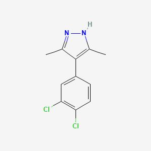 molecular formula C11H10Cl2N2 B5715795 4-(3,4-dichlorophenyl)-3,5-dimethyl-1H-pyrazole 