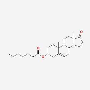 molecular formula C26H40O3 B5715800 17-oxoandrost-5-en-3-yl heptanoate 