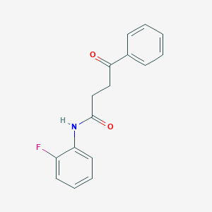molecular formula C16H14FNO2 B5715810 N-(2-fluorophenyl)-4-oxo-4-phenylbutanamide 