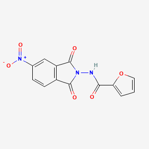 molecular formula C13H7N3O6 B5715813 N-(5-nitro-1,3-dioxo-1,3-dihydro-2H-isoindol-2-yl)-2-furamide 