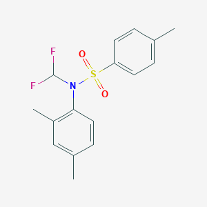 molecular formula C16H17F2NO2S B5715816 N-(difluoromethyl)-N-(2,4-dimethylphenyl)-4-methylbenzenesulfonamide 