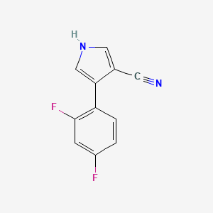 4-(2,4-difluorophenyl)-1H-pyrrole-3-carbonitrile