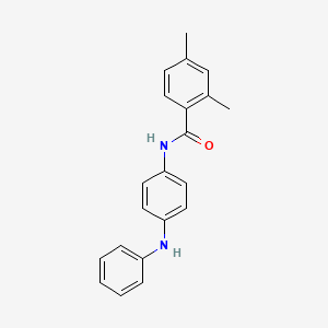 molecular formula C21H20N2O B5715843 N-(4-anilinophenyl)-2,4-dimethylbenzamide 