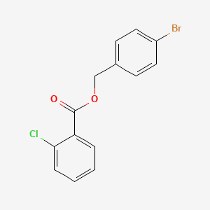 molecular formula C14H10BrClO2 B5715854 4-bromobenzyl 2-chlorobenzoate 