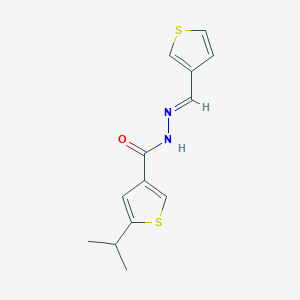 molecular formula C13H14N2OS2 B5715859 5-isopropyl-N'-(3-thienylmethylene)-3-thiophenecarbohydrazide 