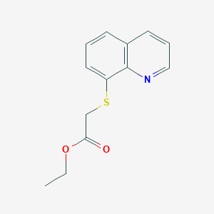 ethyl (8-quinolinylthio)acetate