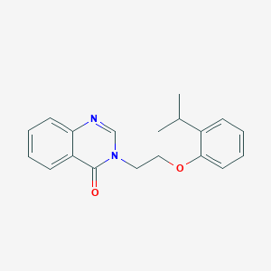 molecular formula C19H20N2O2 B5715869 3-[2-(2-isopropylphenoxy)ethyl]-4(3H)-quinazolinone 