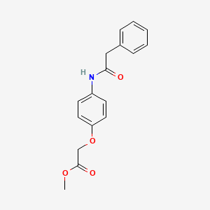 molecular formula C17H17NO4 B5715872 methyl {4-[(phenylacetyl)amino]phenoxy}acetate 