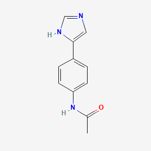 molecular formula C11H11N3O B5715913 N-[4-(1H-imidazol-4-yl)phenyl]acetamide 