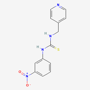 molecular formula C13H12N4O2S B5715919 N-(3-nitrophenyl)-N'-(4-pyridinylmethyl)thiourea 