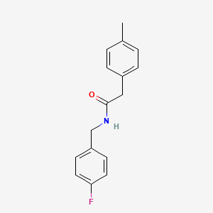 molecular formula C16H16FNO B5715943 N-(4-fluorobenzyl)-2-(4-methylphenyl)acetamide 