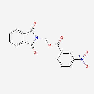 molecular formula C16H10N2O6 B5715988 (1,3-dioxo-1,3-dihydro-2H-isoindol-2-yl)methyl 3-nitrobenzoate 