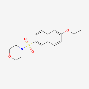 molecular formula C16H19NO4S B5716002 4-[(6-ethoxy-2-naphthyl)sulfonyl]morpholine 