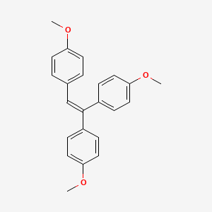 molecular formula C23H22O3 B5716028 1,1',1''-(1,1,2-ethenetriyl)tris(4-methoxybenzene) CAS No. 7109-27-5