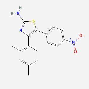 4-(2,4-dimethylphenyl)-5-(4-nitrophenyl)-1,3-thiazol-2-amine