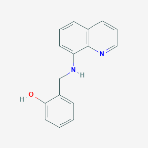 molecular formula C16H14N2O B5716058 2-[(8-quinolinylamino)methyl]phenol 