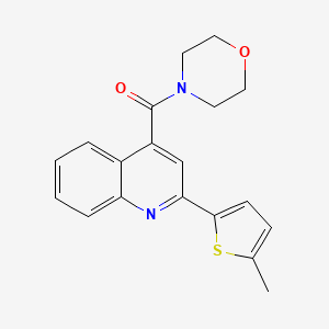 2-(5-methyl-2-thienyl)-4-(4-morpholinylcarbonyl)quinoline