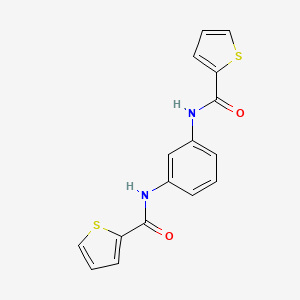 molecular formula C16H12N2O2S2 B5716111 N,N'-1,3-phenylenedi(2-thiophenecarboxamide) 
