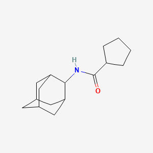 molecular formula C16H25NO B5716118 N-2-adamantylcyclopentanecarboxamide 