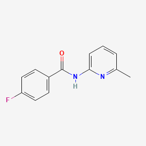 molecular formula C13H11FN2O B5716125 4-fluoro-N-(6-methyl-2-pyridinyl)benzamide 