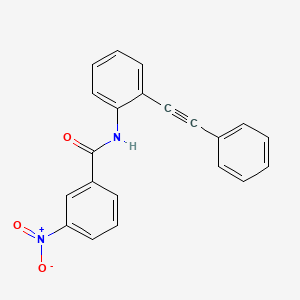 3-nitro-N-[2-(phenylethynyl)phenyl]benzamide