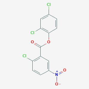 molecular formula C13H6Cl3NO4 B5716131 2,4-dichlorophenyl 2-chloro-5-nitrobenzoate 