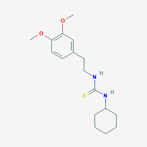 molecular formula C17H26N2O2S B5716172 N-cyclohexyl-N'-[2-(3,4-dimethoxyphenyl)ethyl]thiourea 