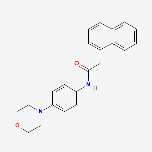 N-[4-(4-morpholinyl)phenyl]-2-(1-naphthyl)acetamide