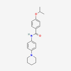 molecular formula C21H26N2O2 B5716183 4-isopropoxy-N-[4-(1-piperidinyl)phenyl]benzamide 