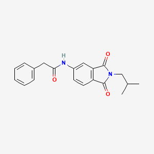 N-(2-isobutyl-1,3-dioxo-2,3-dihydro-1H-isoindol-5-yl)-2-phenylacetamide