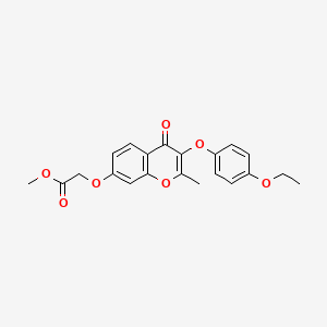 molecular formula C21H20O7 B5716226 methyl {[3-(4-ethoxyphenoxy)-2-methyl-4-oxo-4H-chromen-7-yl]oxy}acetate 