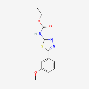 molecular formula C12H13N3O3S B5716294 ethyl [5-(3-methoxyphenyl)-1,3,4-thiadiazol-2-yl]carbamate 