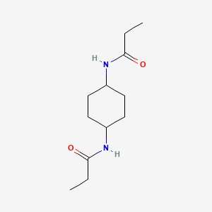 molecular formula C12H22N2O2 B5716341 N,N'-1,4-cyclohexanediyldipropanamide 
