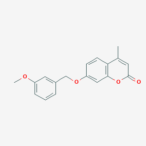 molecular formula C18H16O4 B5716358 7-[(3-methoxybenzyl)oxy]-4-methyl-2H-chromen-2-one 