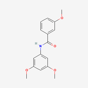 molecular formula C16H17NO4 B5716401 N-(3,5-dimethoxyphenyl)-3-methoxybenzamide 