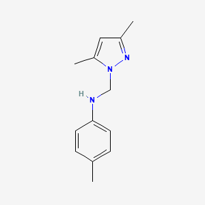 N-[(3,5-dimethyl-1H-pyrazol-1-yl)methyl]-4-methylaniline